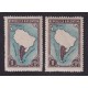 ARGENTINA 1935 GJ 812 ESTAMPILLA NUEVA CON GOMA GRANULADO HORIZONTAL Y VERTICAL U$ 20
